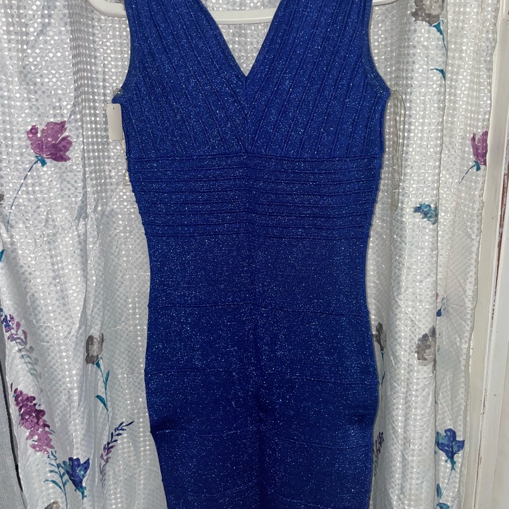 Wow Couture Shimmering Blue Dress